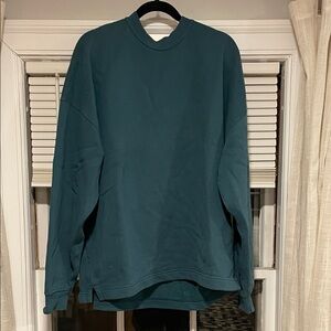 Abercrombie & Fitch Oversized Teal Sweatshirt